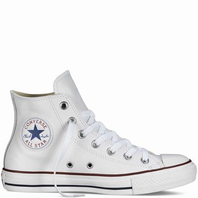 Férfi Converse Chuck Taylor All Star Leather Magasszárú Cipő CO2169437 Fehér